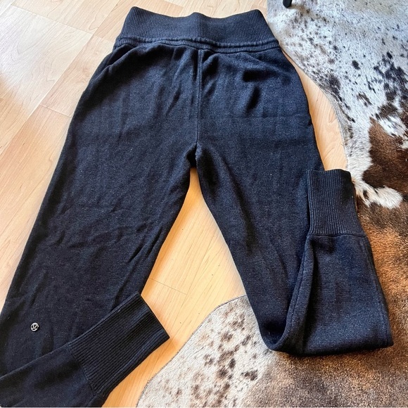 LULULEMON Black Knit Apres Your Way Jogger‎ Size Small - Picture 10 of 10